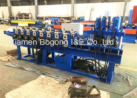 Steel Metal Fence Strip Roll Forming Machine With Punching