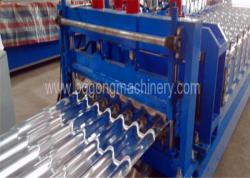 Metal Steel Wave Roof Tile Roll Forming Machine 1200mm Feeding Width